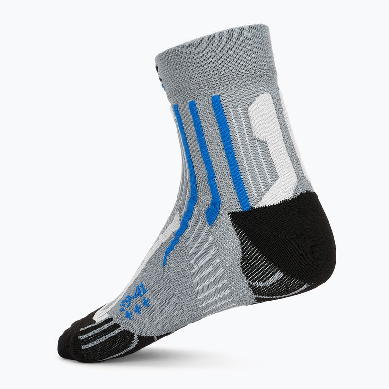 Мъжки чорапи за бягане X-Socks Run Speed Two 4.0 pearl grey/invent blue 2