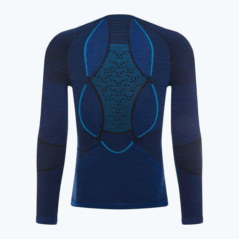 Мъжка термоактивна блуза X-Bionic Merino dark ocean/sky blue 3