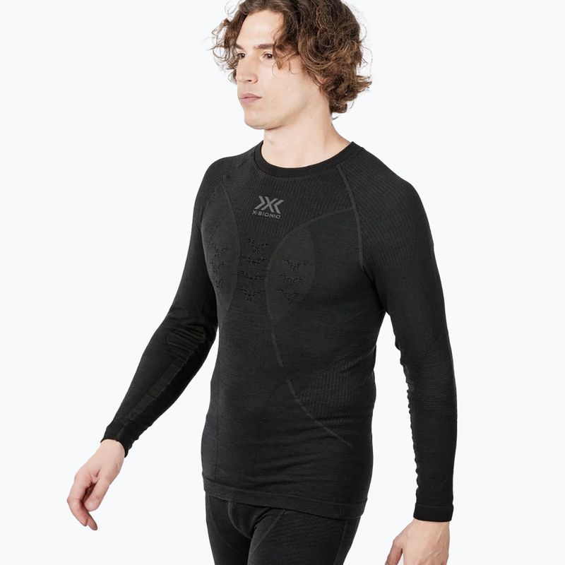 Мъжки термален суитшърт X-Bionic Merino black/black