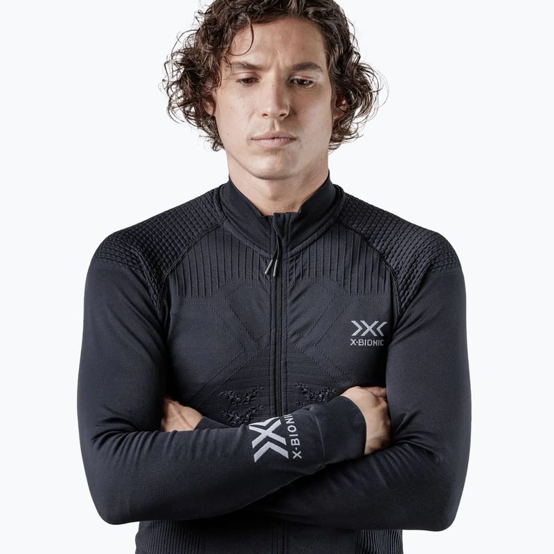 Мъжки термо суитшърт X-Bionic Energizer 4.0 Transmission Layer Full Zip opal black/arctic white 3