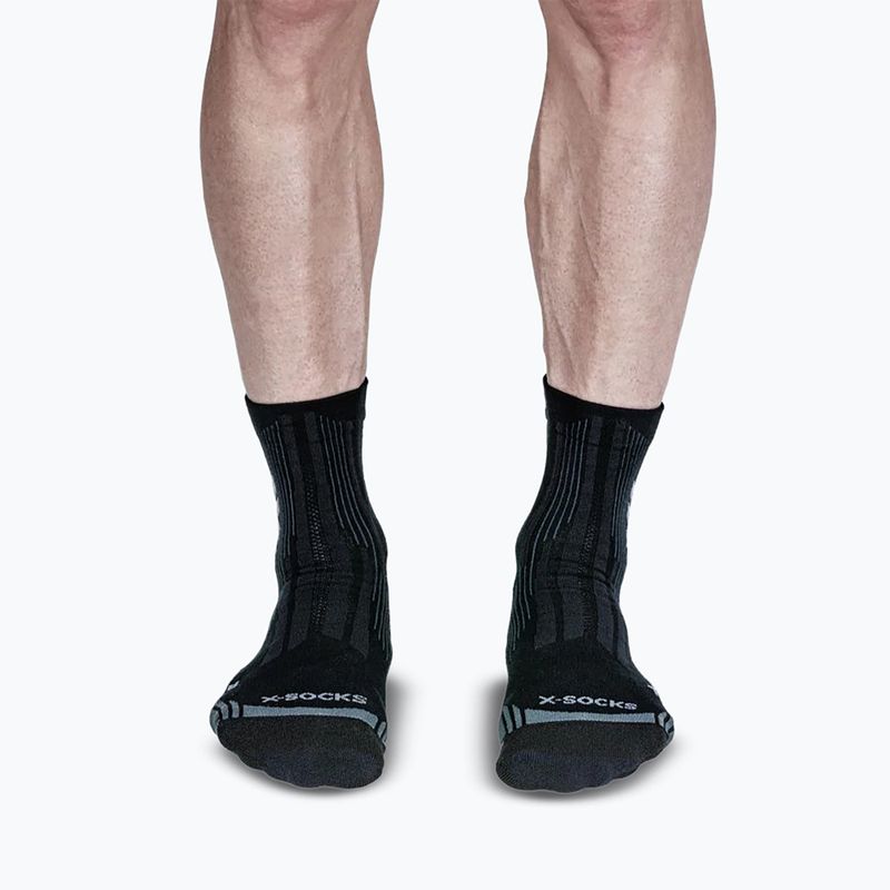 Чорапи X-Socks Hike Perform Natural Ankle anthracite/turquoise 2