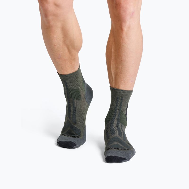 Чорапи X-Socks Hike Discover Ankle dark sage/black 3