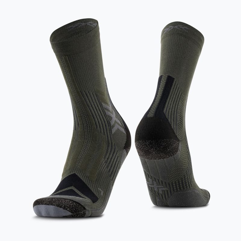 Чорапи X-Socks men's Hike Expert Silver Crew green/black