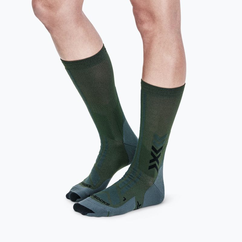Чорапи X-Socks Hike Discover Crew green/black 4