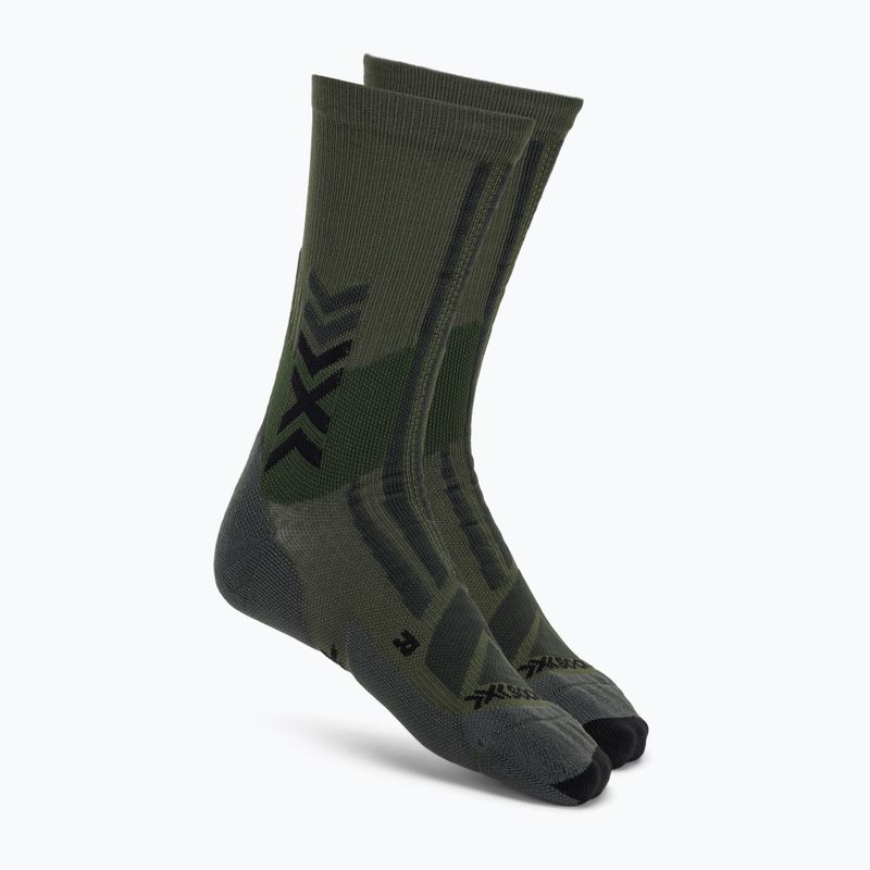 Чорапи X-Socks Hike Discover Crew green/black
