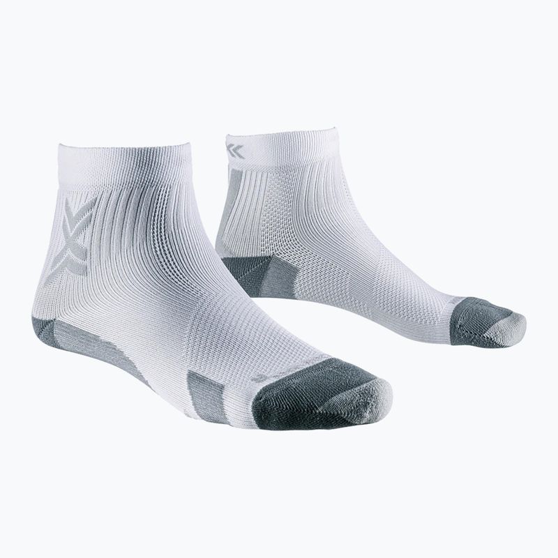 Чорапи X-Socks Run Discover Ankle арктическо бяло/перлено сиво
