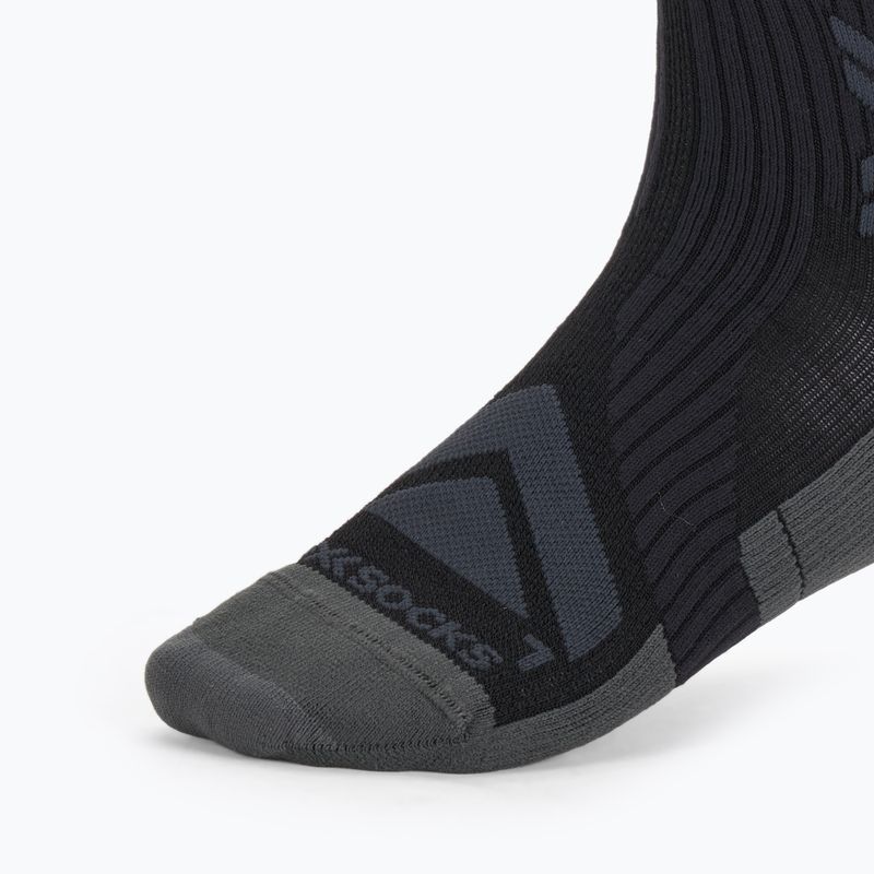 Чорапи за колоездене X-Socks Bike Expert Merino Crew black/charcoal 3