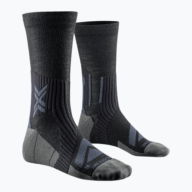 Чорапи за колоездене X-Socks Bike Expert Merino Crew black/charcoal 4