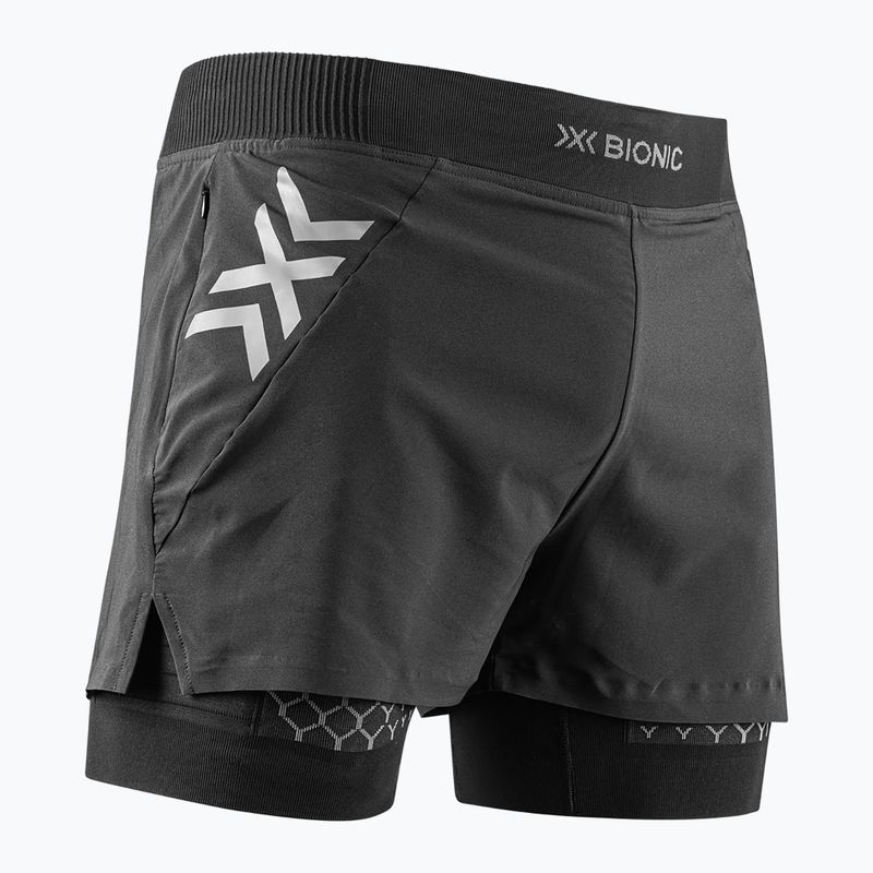 Мъжки къси панталони за бягане X-Bionic Twyce Race 2in1 black/charcoal 2