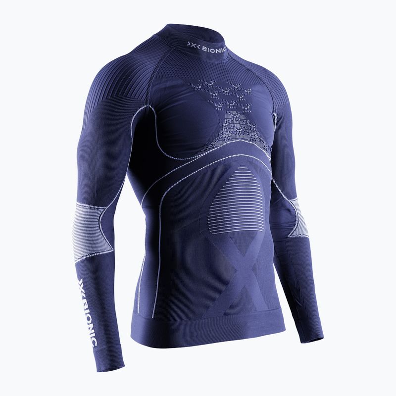 Мъжка термо блуза с дълъг ръкав X-Bionic Energy Accumulator 4.0 Turtle Neck marine/optical white