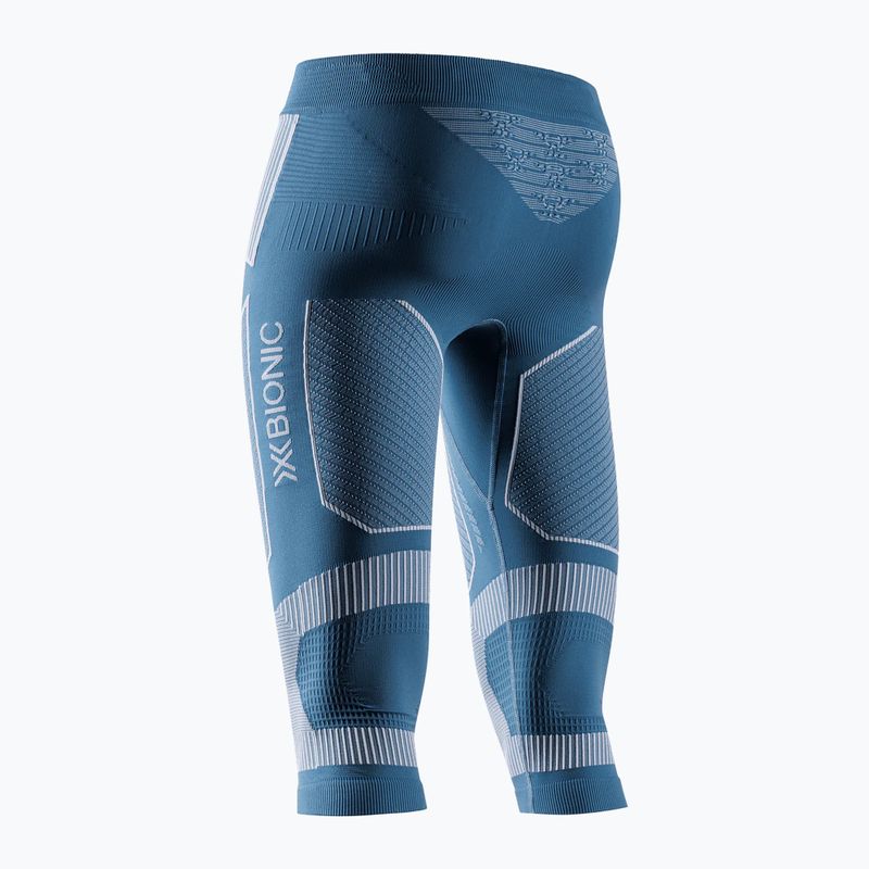 Дамски термо панталони X-Bionic Energy Accumulator Light Pants 3/4 mineral blue/arctic white 2
