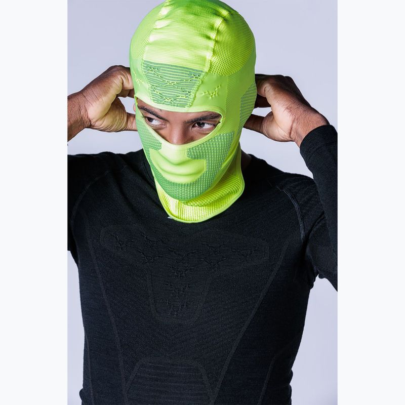 X-Bionic Stormcap hi vis балаклава жълто/сиво 3