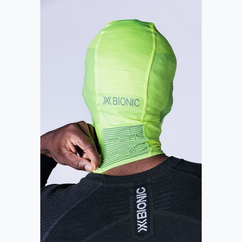 X-Bionic Stormcap hi vis балаклава жълто/сиво 4