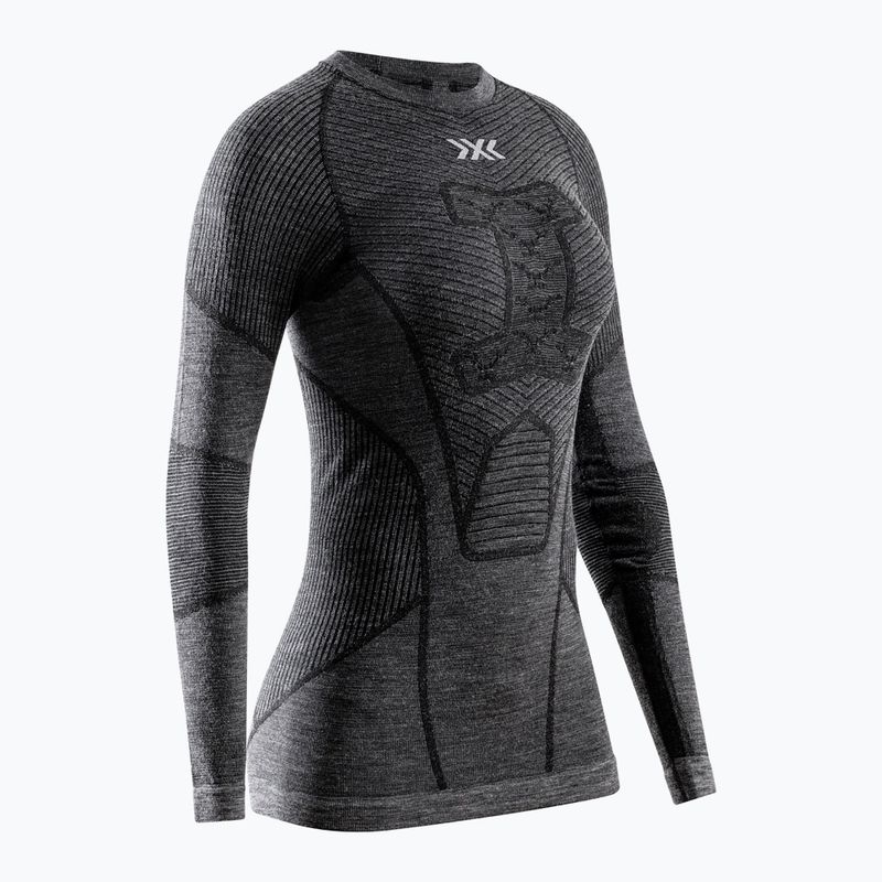 Дамска термоактивна блуза X-Bionic Symbio Merino Shirt rhino grey