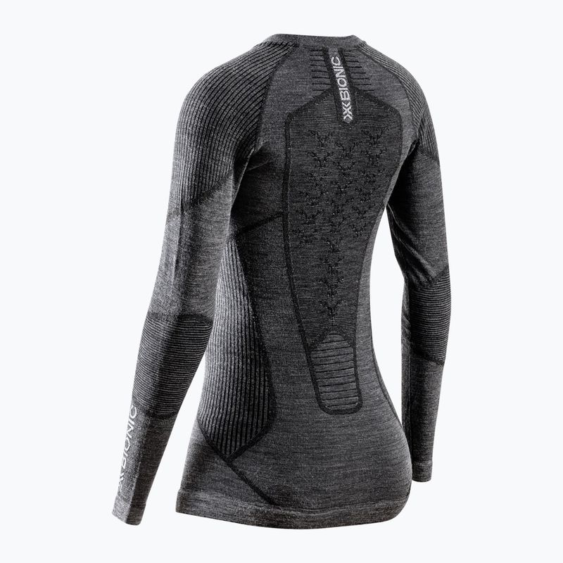 Дамска термоактивна блуза X-Bionic Symbio Merino Shirt rhino grey 2