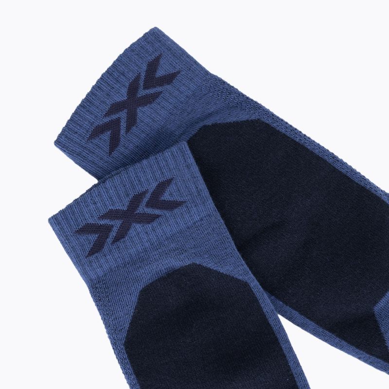 Скиорски чорапи X-Socks Ski Discover Otc blue blossom/marine 3