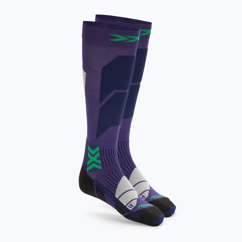 Дамски скиорски чорапи X-Socks Ski Perform Otc deep purple/light sand
