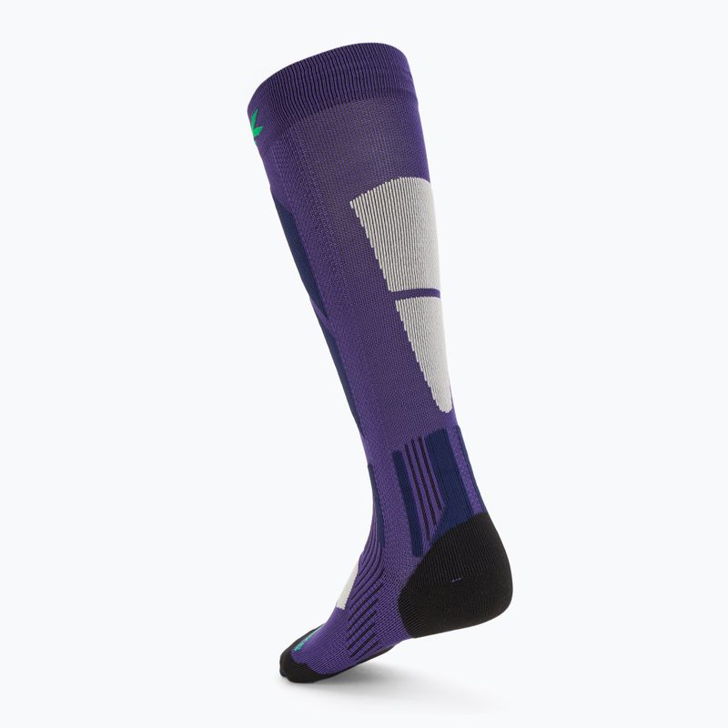 Дамски скиорски чорапи X-Socks Ski Perform Otc deep purple/light sand 2