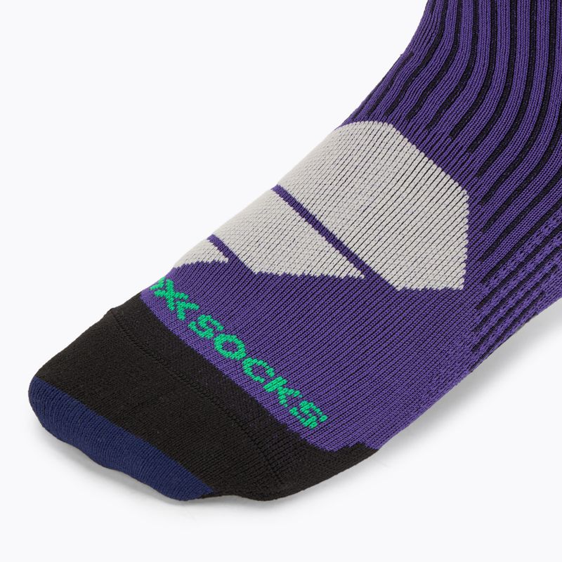 Дамски скиорски чорапи X-Socks Ski Perform Otc deep purple/light sand 3