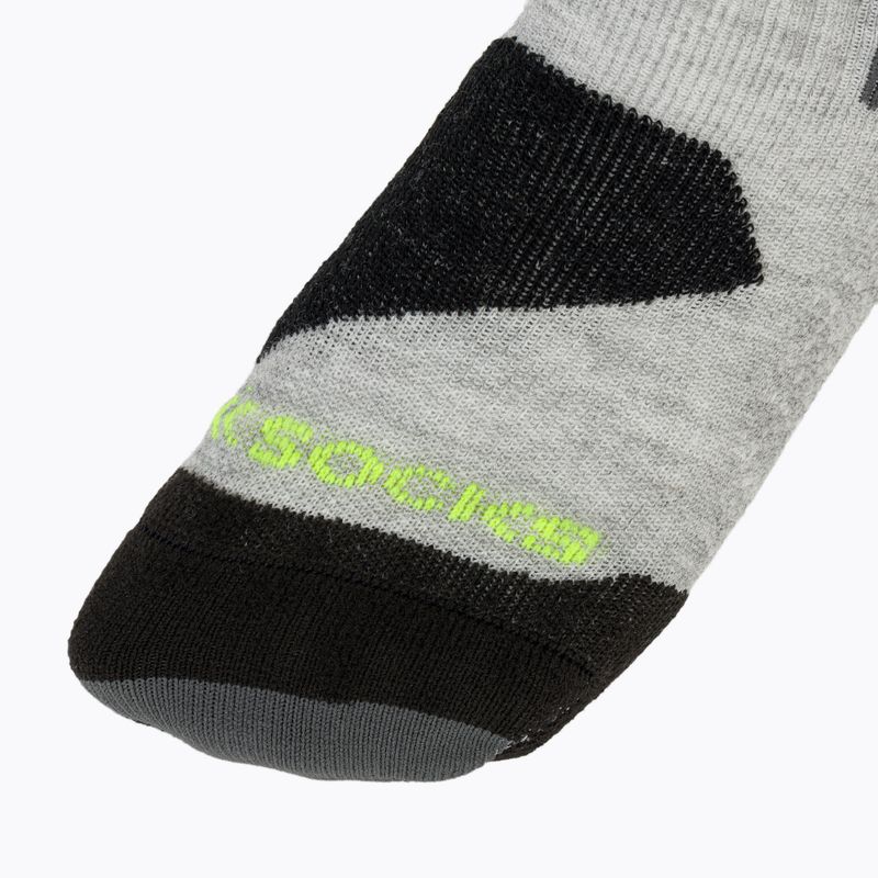 Детски скиорски чорапи X-Socks Ski Discover Otc rhino grey/canary 3