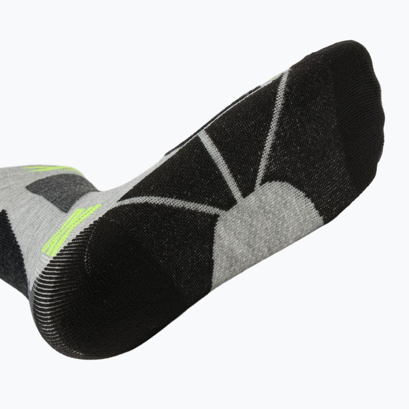Детски скиорски чорапи X-Socks Ski Discover Otc rhino grey/canary 5