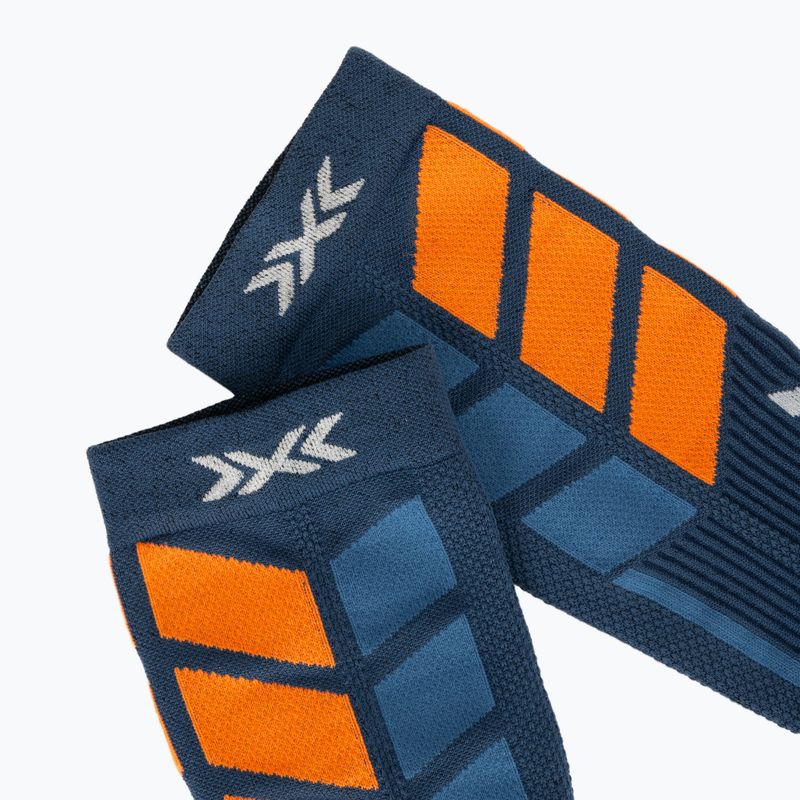 Скиорски чорапи X-Socks X-Country Perform Crew marine/orange 3