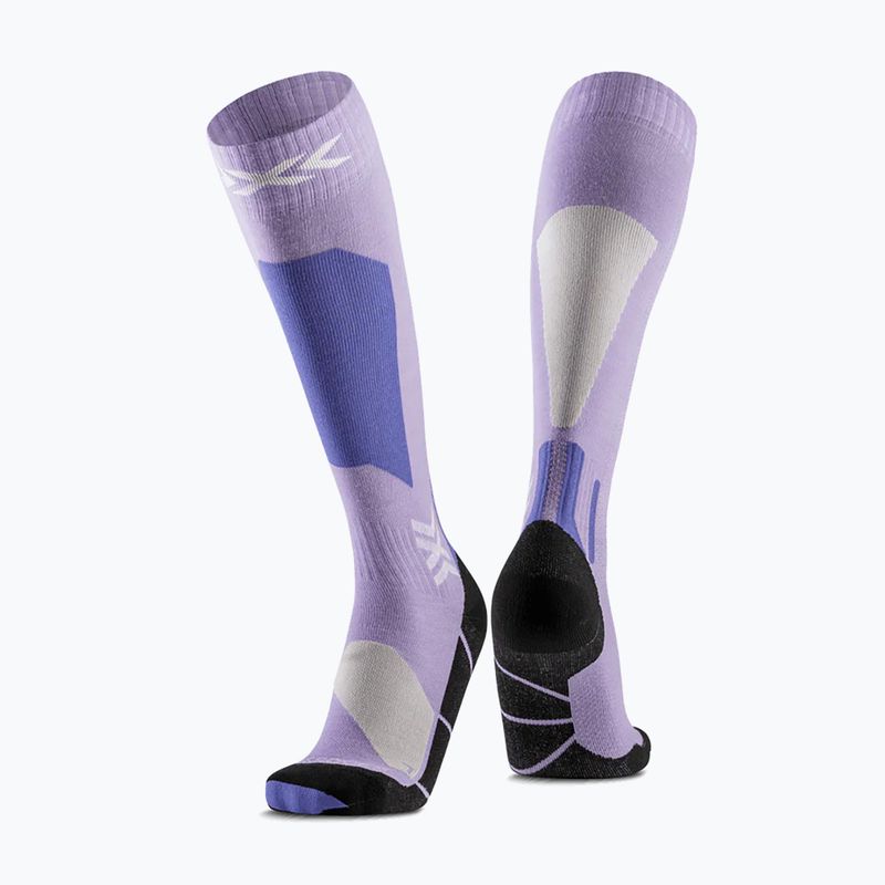 Скиорски чорапи X-Socks Ski Discover Merino Otc muted lavender/light sand