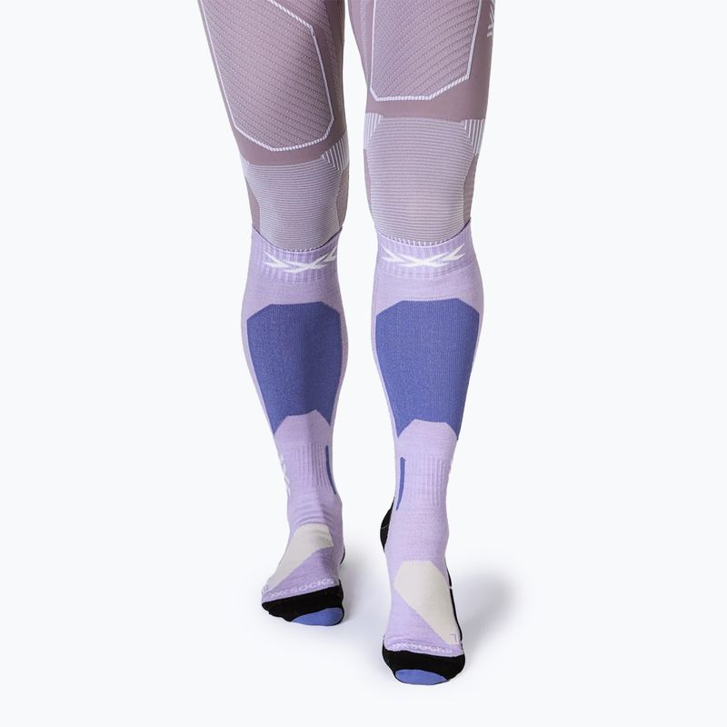 Скиорски чорапи X-Socks Ski Discover Merino Otc muted lavender/light sand 2