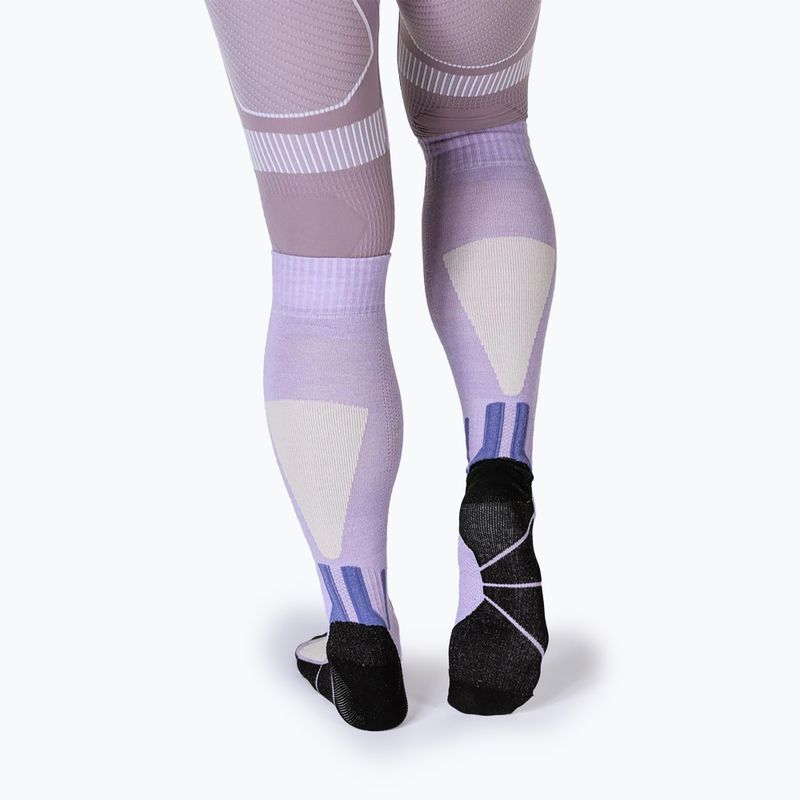 Скиорски чорапи X-Socks Ski Discover Merino Otc muted lavender/light sand 3