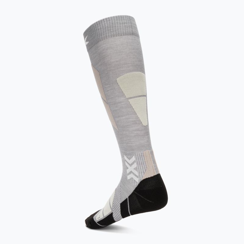 Скиорски чорапи X-Socks Ski Perform Merino Otc seal grey/light sand 2