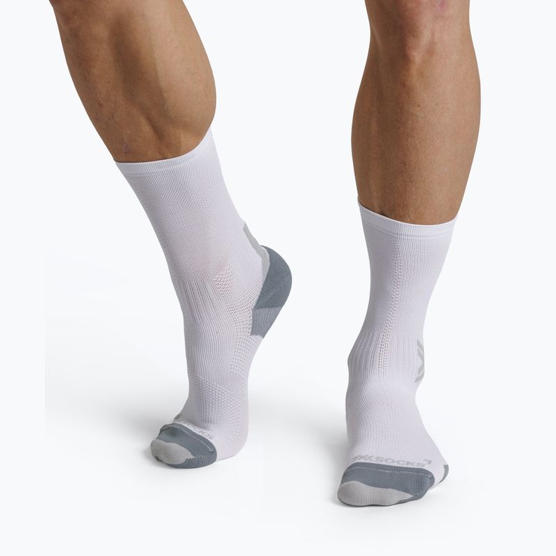 Чорапи X-Socks Run Discover Crew arctic white/pearl grey 2