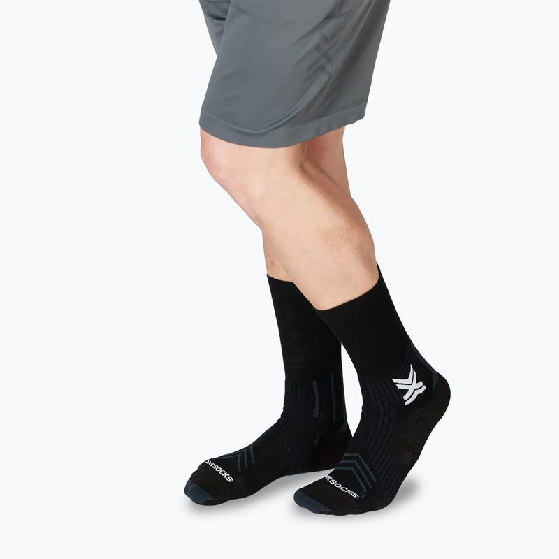 Чорапи X-Socks Run Expert Silk Merino Crew x black/light gray 5