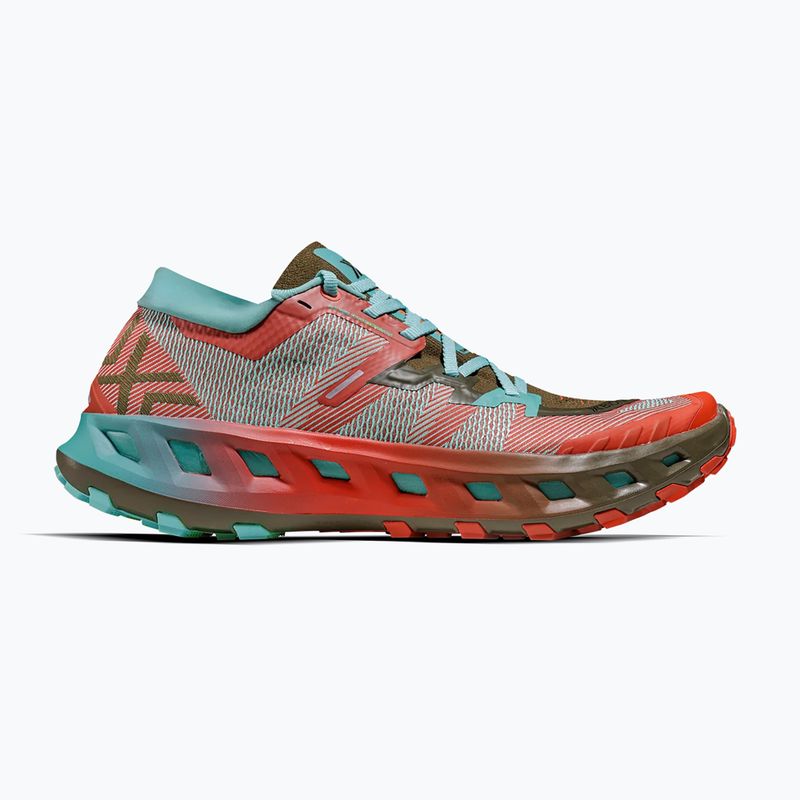 Обувки за бягане + чорапи X-Bionic Terraskin X02 burnt red/aqua/dark khaki