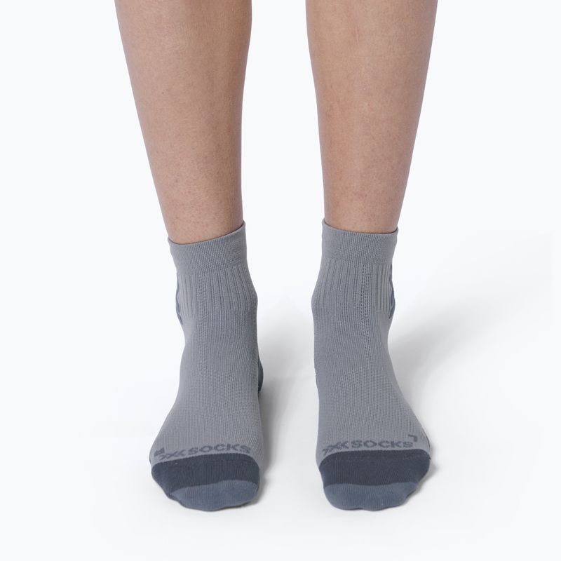Мъжки чорапи X-Socks Run Discover Ankle raincloud/x black 2