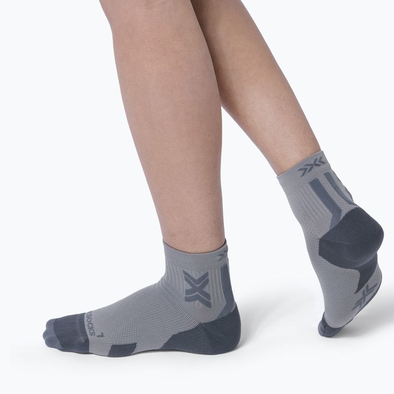 Чорапи X-Socks Run Discover Ankle raincloud/x черно 4