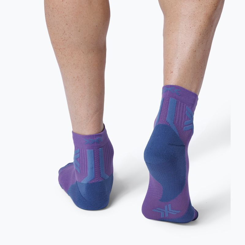 Чорапи X-Socks Run Discover Ankle неоергине/х черно 3