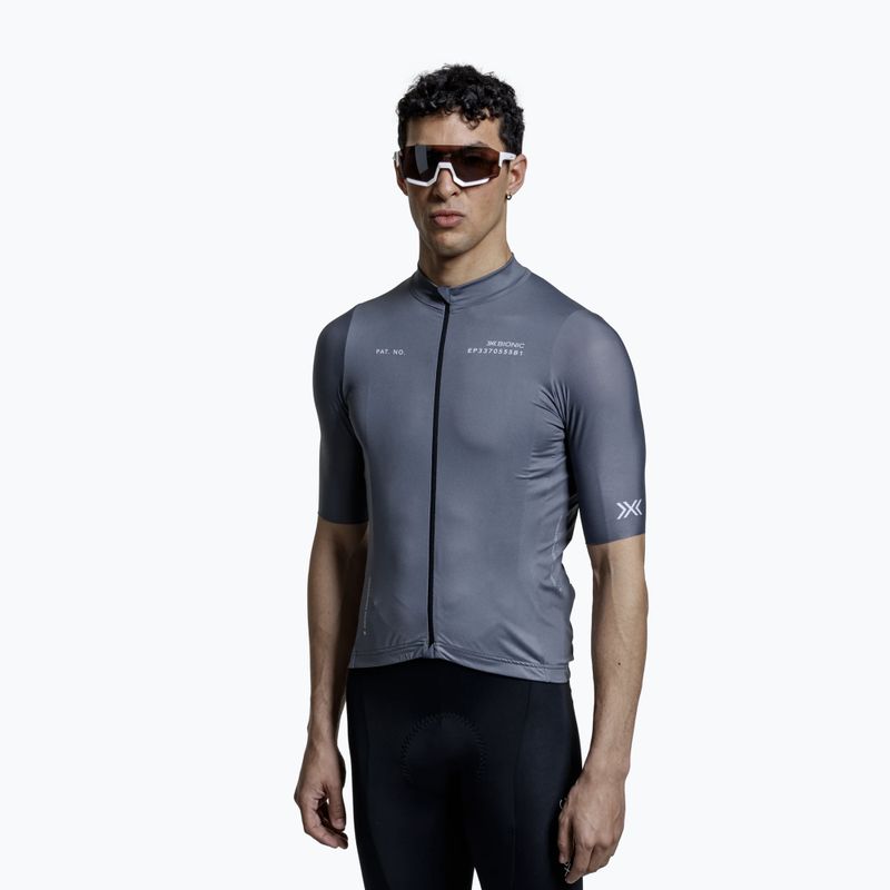 Мъжка тениска за колоездене X-Bionic Corefusion Ride Jersey rhino grey 4
