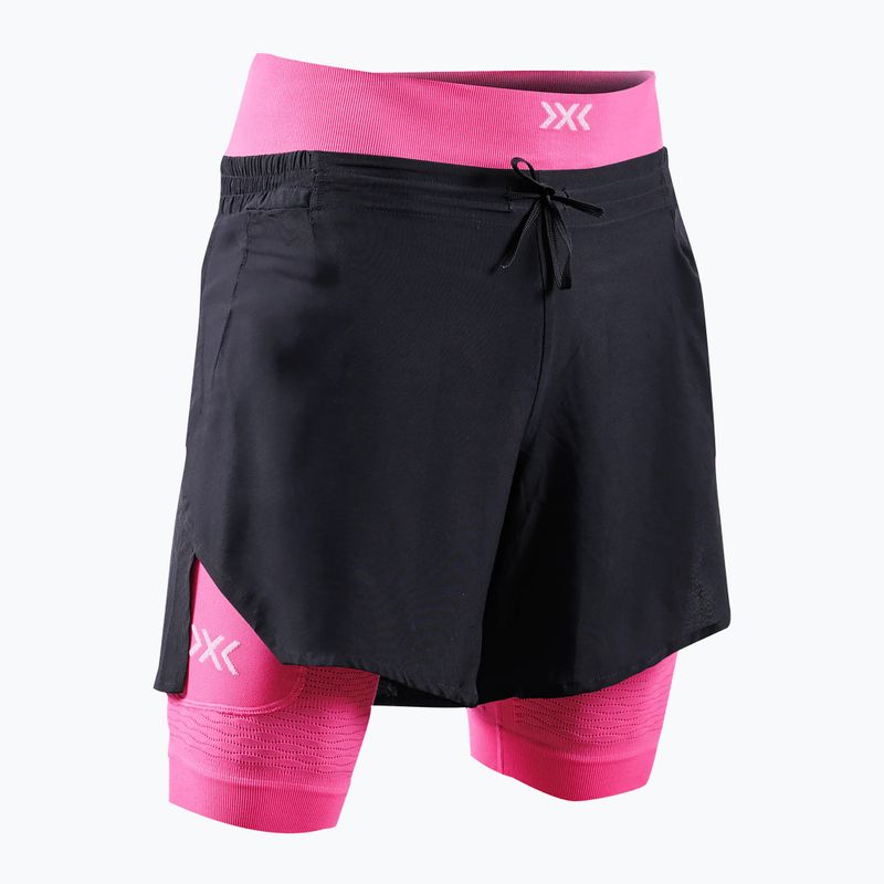 Мъжки къси панталони за бягане X-Bionic Efektor 2in1 x black/neo pink 4