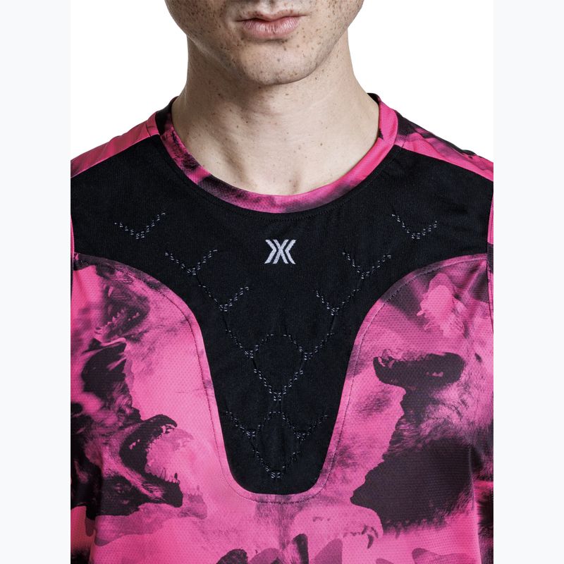 Тениска за бягане X-Bionic Corefusion Run Tank wolfpack/black/neo pink 7