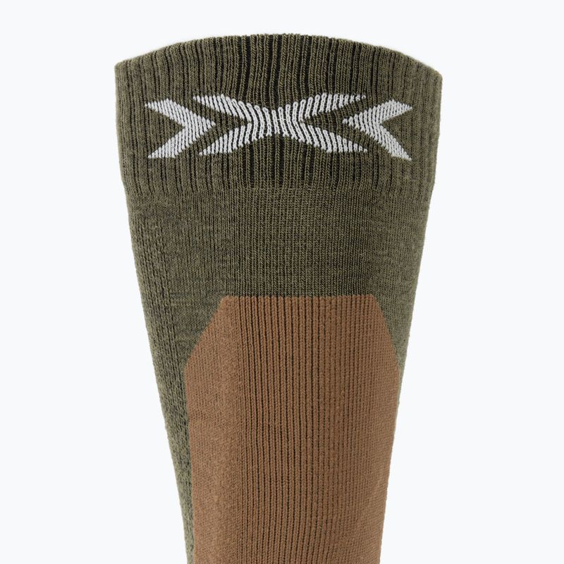 Скиорски чорапи X-Socks Ski Discover Merino Otc sand/dark sand 4