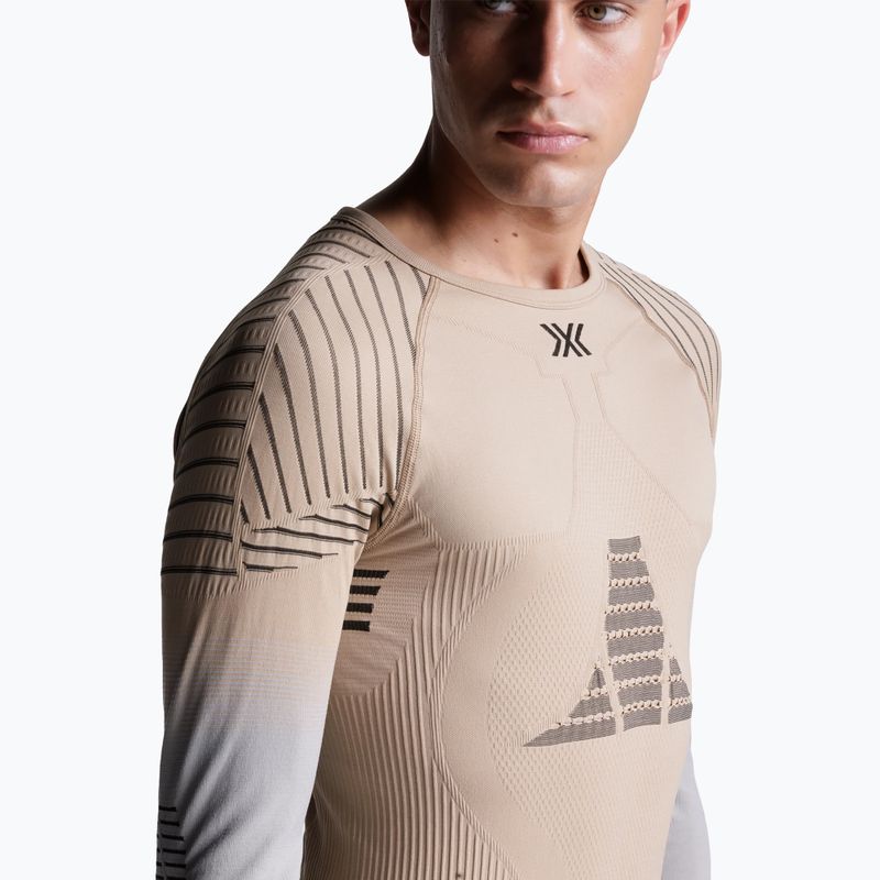 Мъжка термоактивна блуза X-Bionic Invent Fx Shirt sand/light grey/grey 5