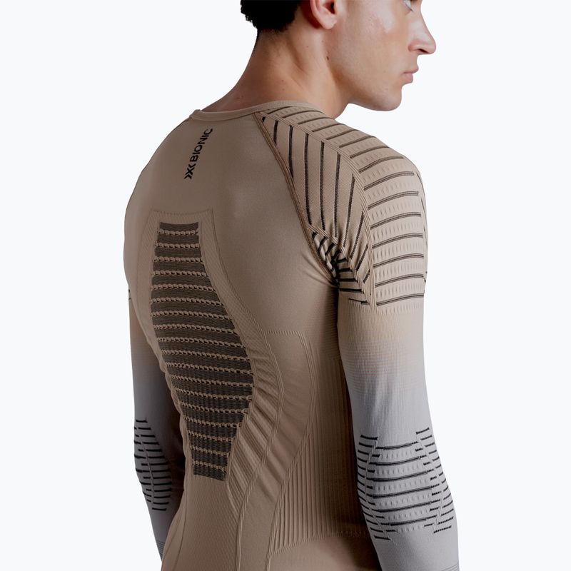 Мъжка термоактивна блуза X-Bionic Invent Fx Shirt sand/light grey/grey 7