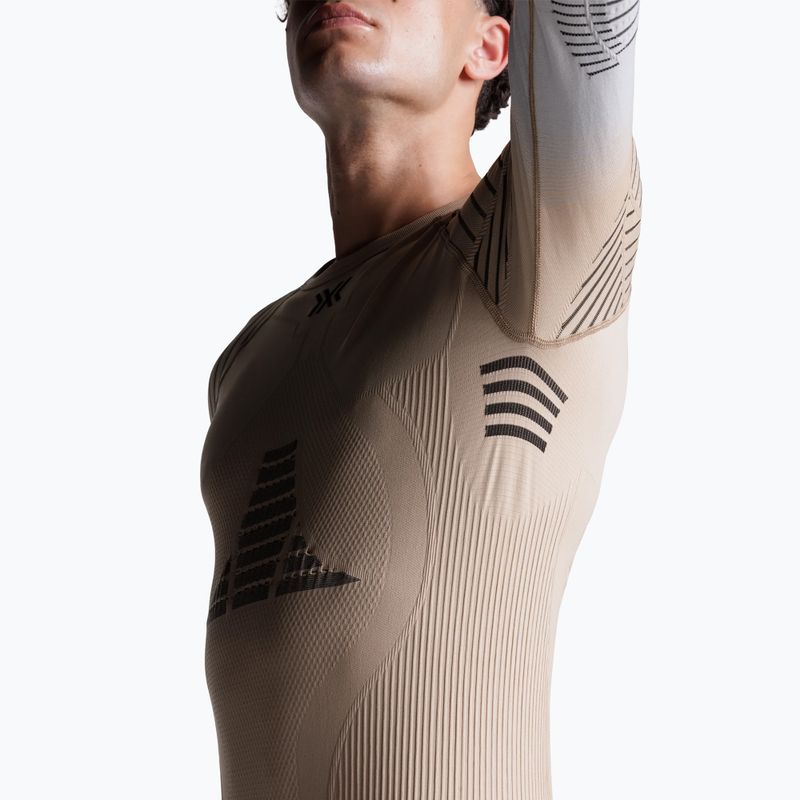 Мъжка термоактивна блуза с дълъг ръкав X-Bionic Invent Fx Shirt sand/light grey/grey 8