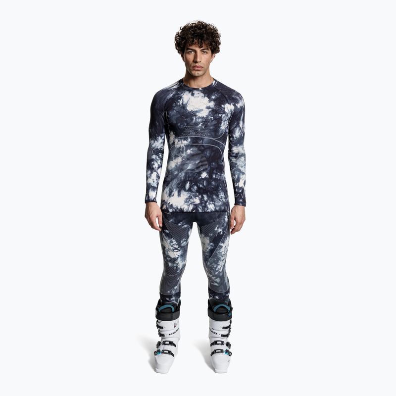 Термоактивни панталони X-Bionic Energy Accumulator Wild 3/4 tiedye x black/fluo pink 2