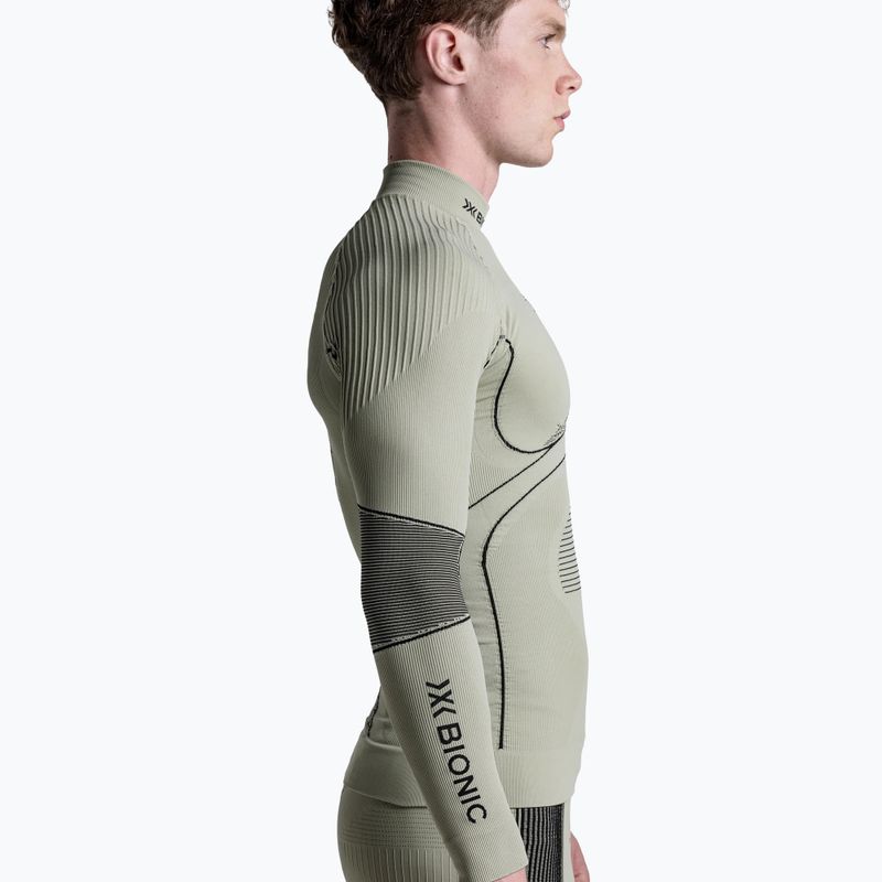 Мъжки термоактивен суитшърт X-Bionic Accumulator 4.0  tea grey/black 4