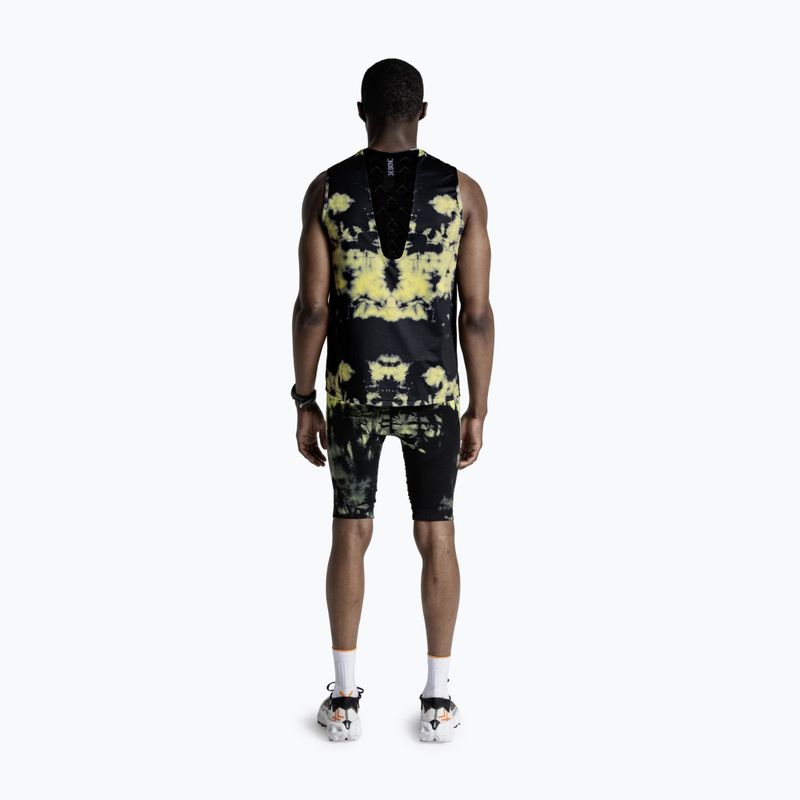 Тениска за бягане X-Bionic Corefusion Run Tank tie dye electric energy 7