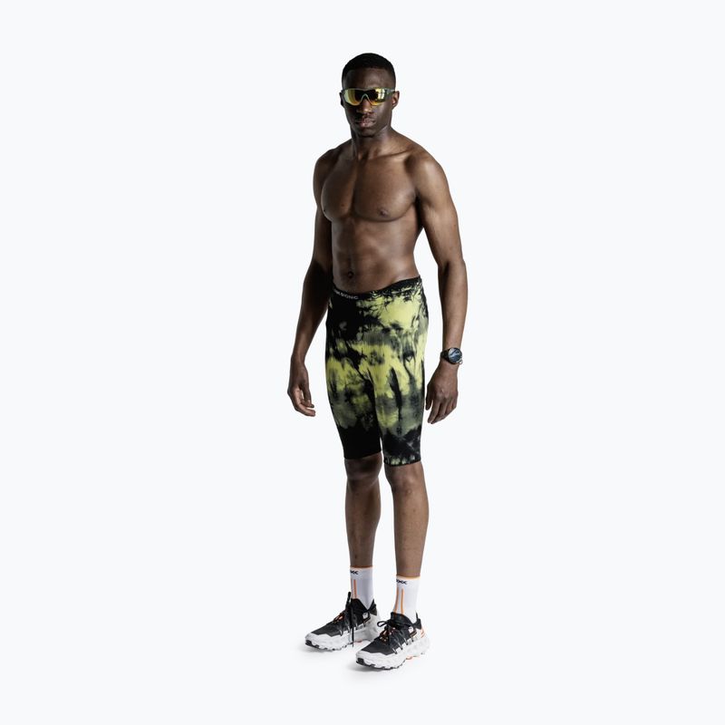 Мъжки шорти за бягане X-Bionic Efektor Tights tie dye electric energy 4