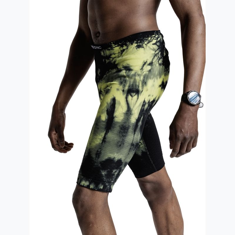 Мъжки шорти за бягане X-Bionic Efektor Tights tie dye electric energy 5