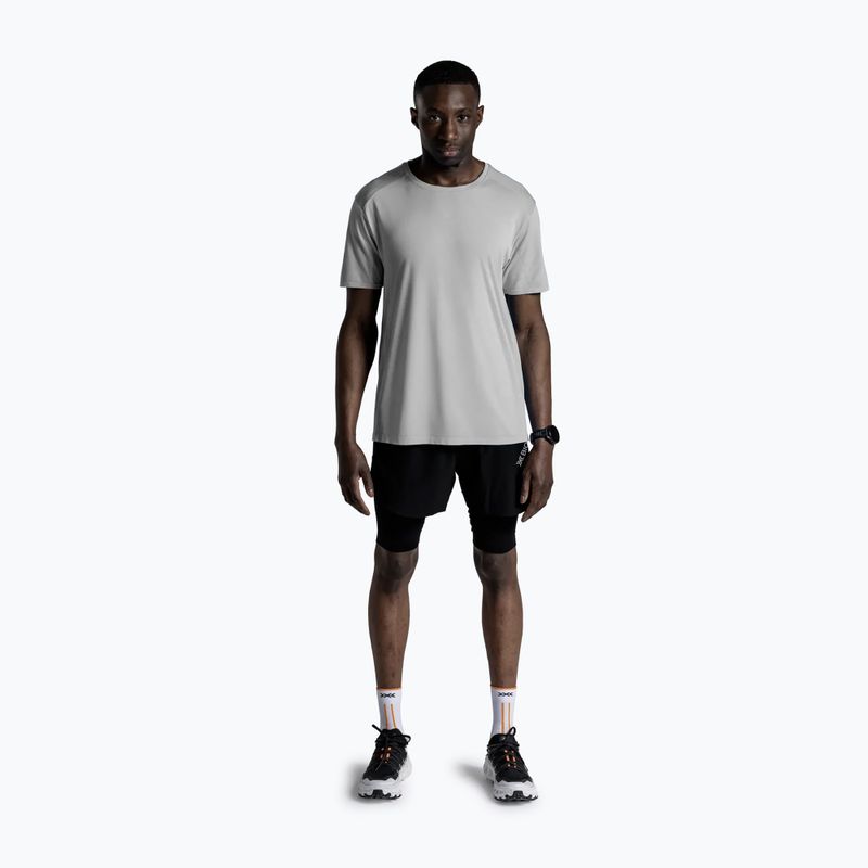 Мъжка тениска за бягане X-Bionic Xceed Run Discover seal grey 2
