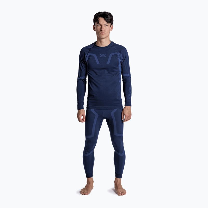 Мъжки термоактивен суитшърт X-Bionic X-Ential Baselayer LS marine 2
